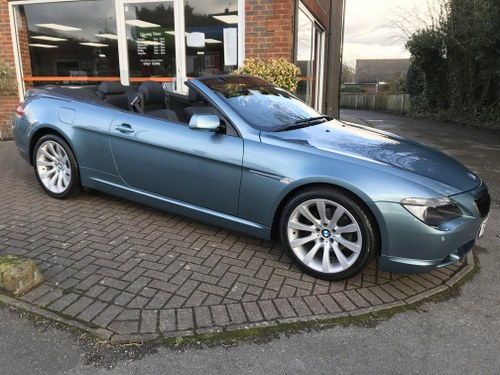 2006 BMW 630i SPORT CONVERTIBLE (Just 22,000 miles from new)