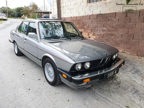 1987 BMW E28 535iS - 43,000 Miles - Collector's Condition In vendita