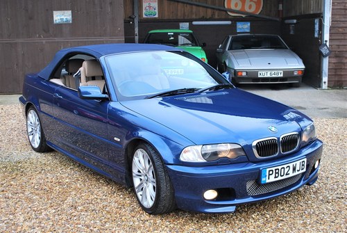 2002 BMW e46 330i Sport Convertible auto with manual mode SOLD