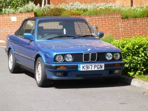 1992 Blue Auto BMW 318i Convertible SOLD