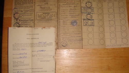 1957 Old Style Buff Logbook for BMW Isetta SOLD
