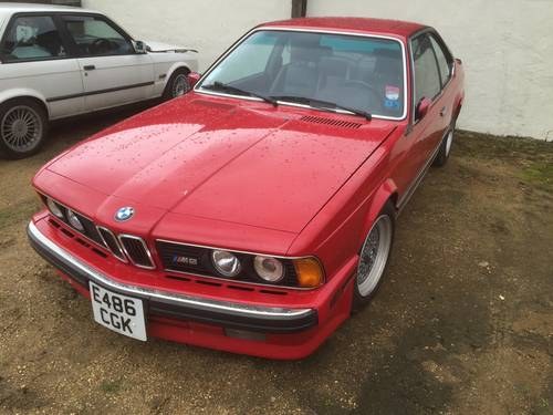 1988 E24 BMW M6 USA LHD spec S88 engine red SOLD