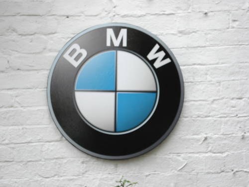 BMW 2ft diameter wall sign For Sale