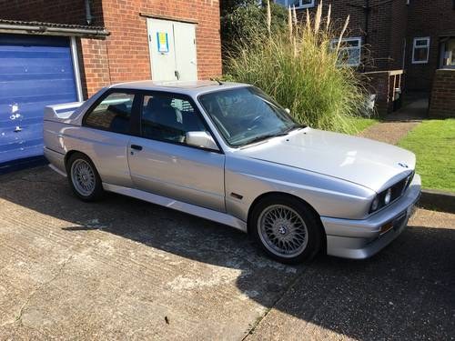 1990 BMW E30 M3 1991 (J) 215 BHP UK CAR STERLING SILVER For Sale