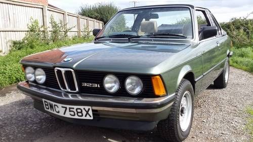 1982 BMW E21 323i Baur Convertible TC1 For Sale SOLD