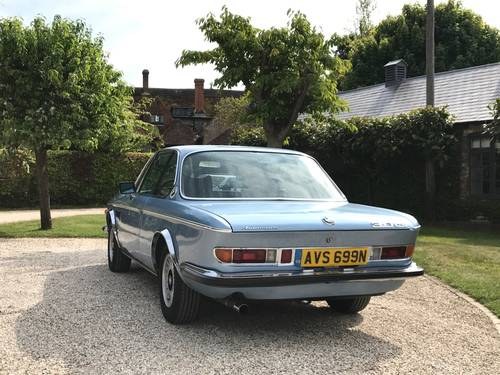 1975 BMW 3.0 CS COUPE E9 FULL GERMAN SPEC.AUTO .LHD. SOLD
