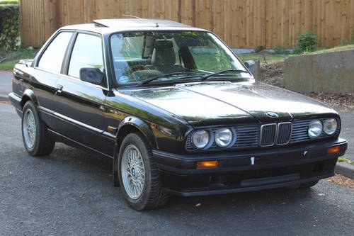 1988 BMW E30 320i Coupe, Black, 2 Owners, Full His In vendita