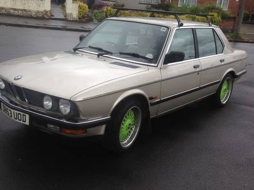 1987 BMW E28 520i Lux BBS Wheels SOLD