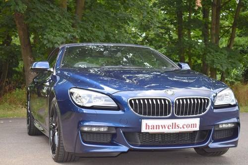 2016/16 BMW 640D M Sport Auto Convertible in Blue Metallic For Sale