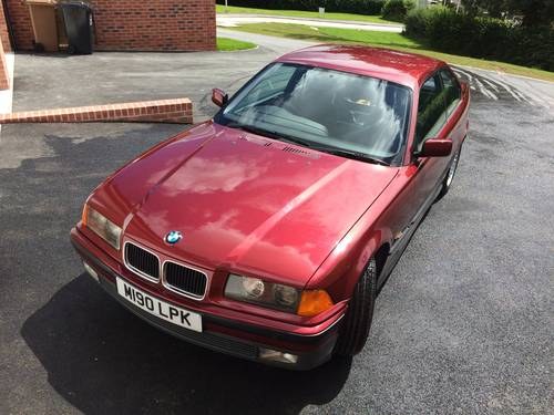 1995 BMW E36 328i coupe. Low Miles, 3 owners, Long MOT For Sale