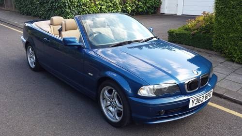 2001 BMW E46 Convertible  3 series (LOW MILEAGE) For Sale