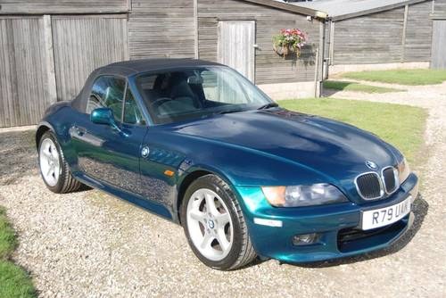 1998 BMW Z3 Roadster 2.8, Green Met, Leather , Low Miles, History In vendita