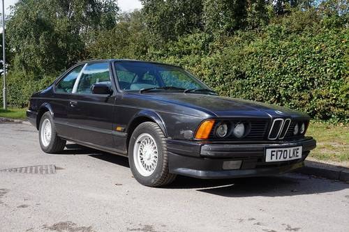 BMW 635 CSI Auto 1988 - To be auctioned 27-10-17 For Sale by Auction