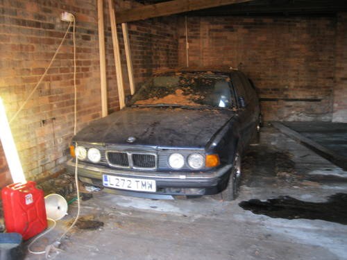 BMW 740i V8 E32 Blue with grey leather Barn find! SOLD