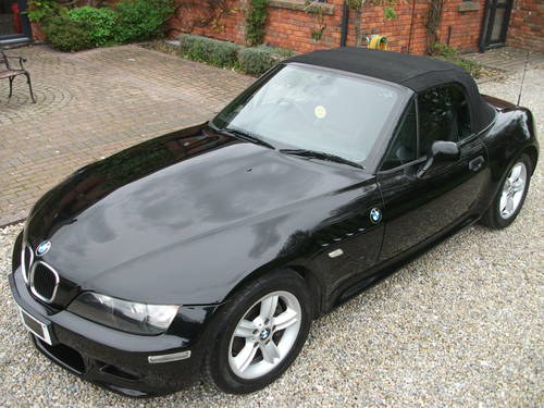 2002 BMW Z3 2.2 Individual, FSH, Full Black Leather In vendita