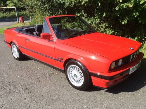 1992 BMW 318i cabriolet E30 only 84k electric roof BBS SOLD