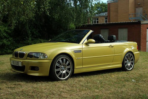 2002 BMW M3 Convertible E46 - Phoenix Yellow In vendita
