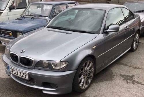 OCTOBER AUCTION. 2003 BMW 320 Ci Sport For Sale by Auction