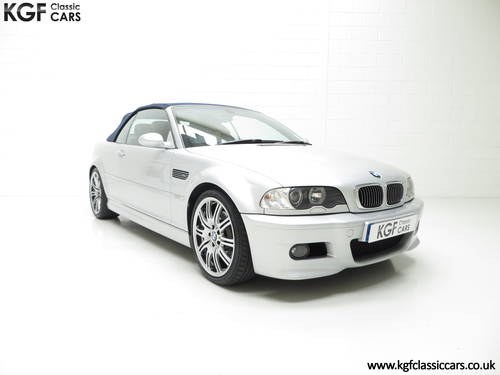 2001 A Stunning BMW E46 M3 Convertible with 45,337 Miles SOLD