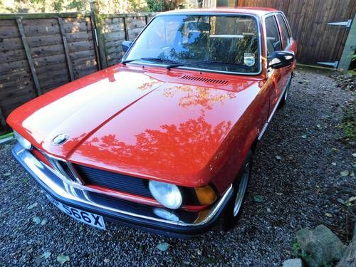 1982 BMW 316 1 Registered keeper & 66,000 miles For Sale by Auction