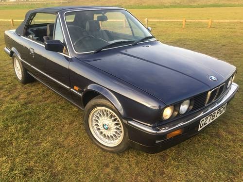 1990 BMW E30 320i Convertible In vendita
