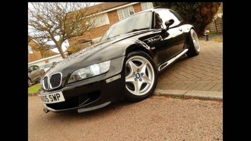2000 bmw z3m 3.2l coupe cosmos black/red leather For Sale