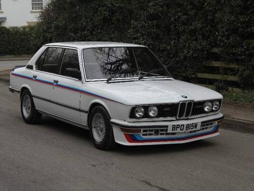 1981 BMW E12 M535i V Rare, 1st M production road car, £25k spent SOLD