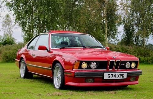 1990 Bmw 635 due in SOLD