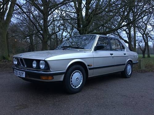 BMW 518i 1986 Manual E28 Saloon 1 owner Low mileage For Sale