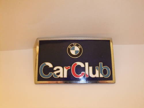 BMW Car Club badge VENDUTO