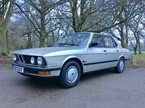 BMW 518i E28 1986/D 1 owner 65,500 miles Saloon  For Sale