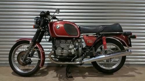 FOR SALE 1976 BMW R75/6 WITH LARGE HISTORY FILE & LOW MILES For Sale
