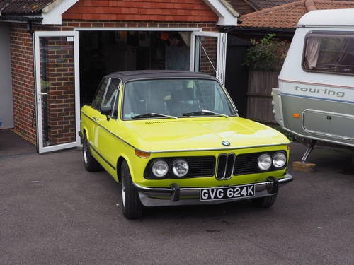 1972 BMW 2002 Tii 40,000 km. LHD for sale In vendita