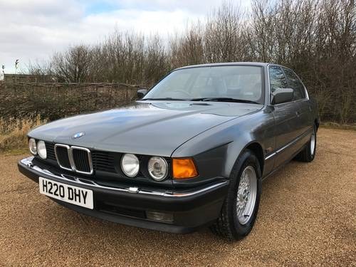 1991 BMW 735i SE Auto (E32) only 47k miles in dolphin grey SOLD