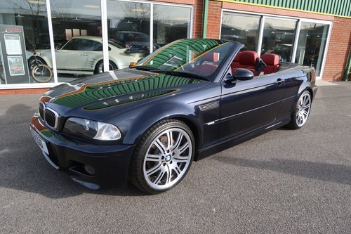 2003 BMW M3 E46 3.2 2dr Convertible 6 speed LOW MILEAGE SOLD