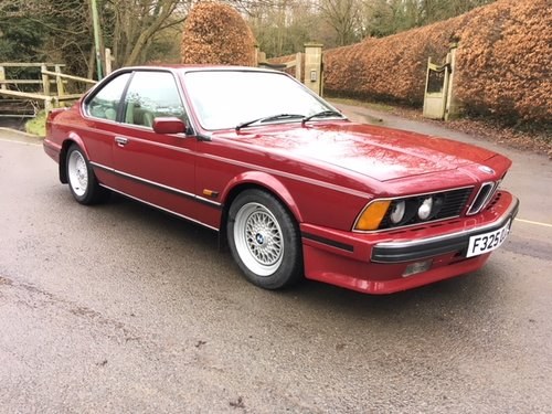REMAINS AVAILABLE. 1987 BMW M635 CSi Highline For Sale by Auction