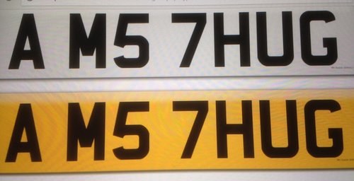 2007 Ultimate registration number plate A M5 7HUG For Sale