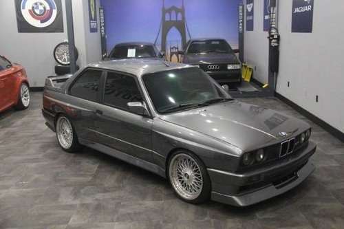1989 bmw M3 E30 Coupe = US-spec Silver(~)Grey  $60k For Sale