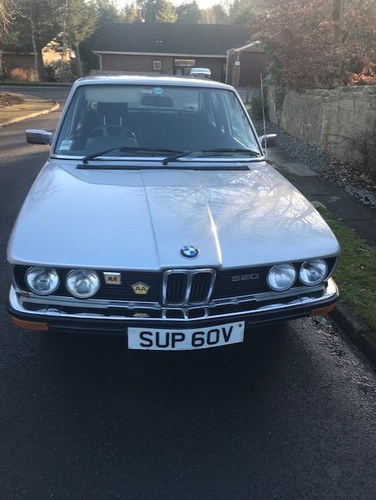 1979 BMW 520 (E12) One Family Owned from new SOLD
