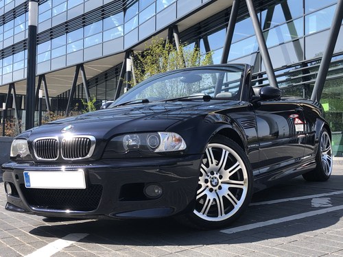 2003 Bmw m3 e46 convertible, black, 3.2 full bmw service history, For Sale