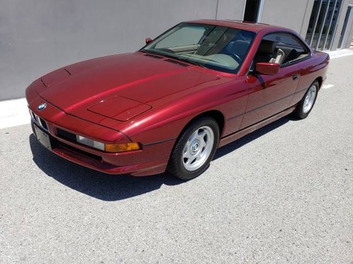 1991 BMW 8 Series 850i Coupe Auto 65k miles Red(~)Grey $22.8 For Sale