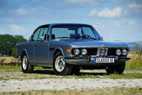 1975 BMW 3.0 CSi in top condition. Fjord blue, sunroof In vendita