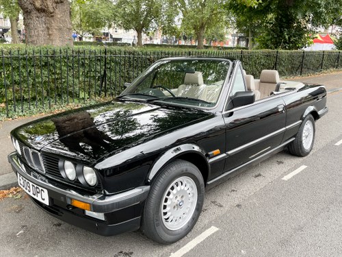 1987 Black convertible E30 325i 3 owners since new. Immaculate SOLD