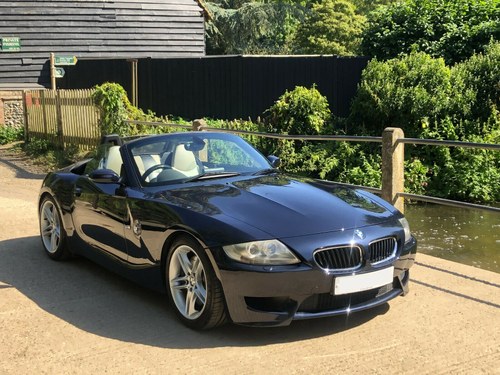 2006 BMW Z4M Roadster, Monaco blue with light Sepang leather 1of7 SOLD