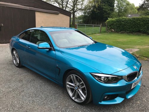 2019 BMW 4 SERIES M SPORT COUPE SNAPPER ROCK BLUE STUNNING!! VERKAUFT