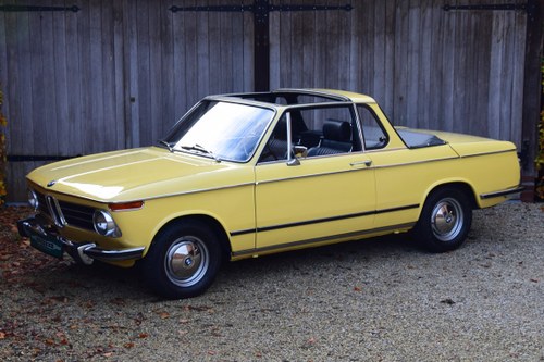1973 BMW 2002 Baur Targa (LHD). Restored to concours condition. For Sale