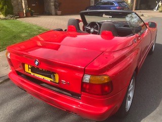 1990 Red BMW Z1 in excellent condition with only 10,600 miles For Sale