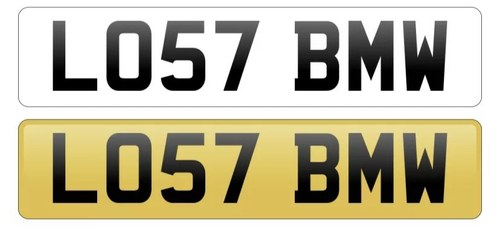 2007 LO57 BMW personalised cherished number plate In vendita