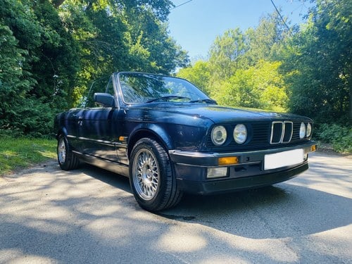 1989 BMW 320i E30 Convertible, very low mileage 36k For Sale