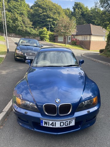 2000 BMW Z3 2.8 Topaz Blue With Hardtop For Sale